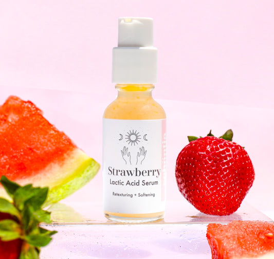 AHA & Strawberry Hibiscus Face Serum, facial serum