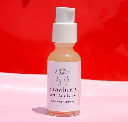 AHA & Strawberry Hibiscus Face Serum, facial serum