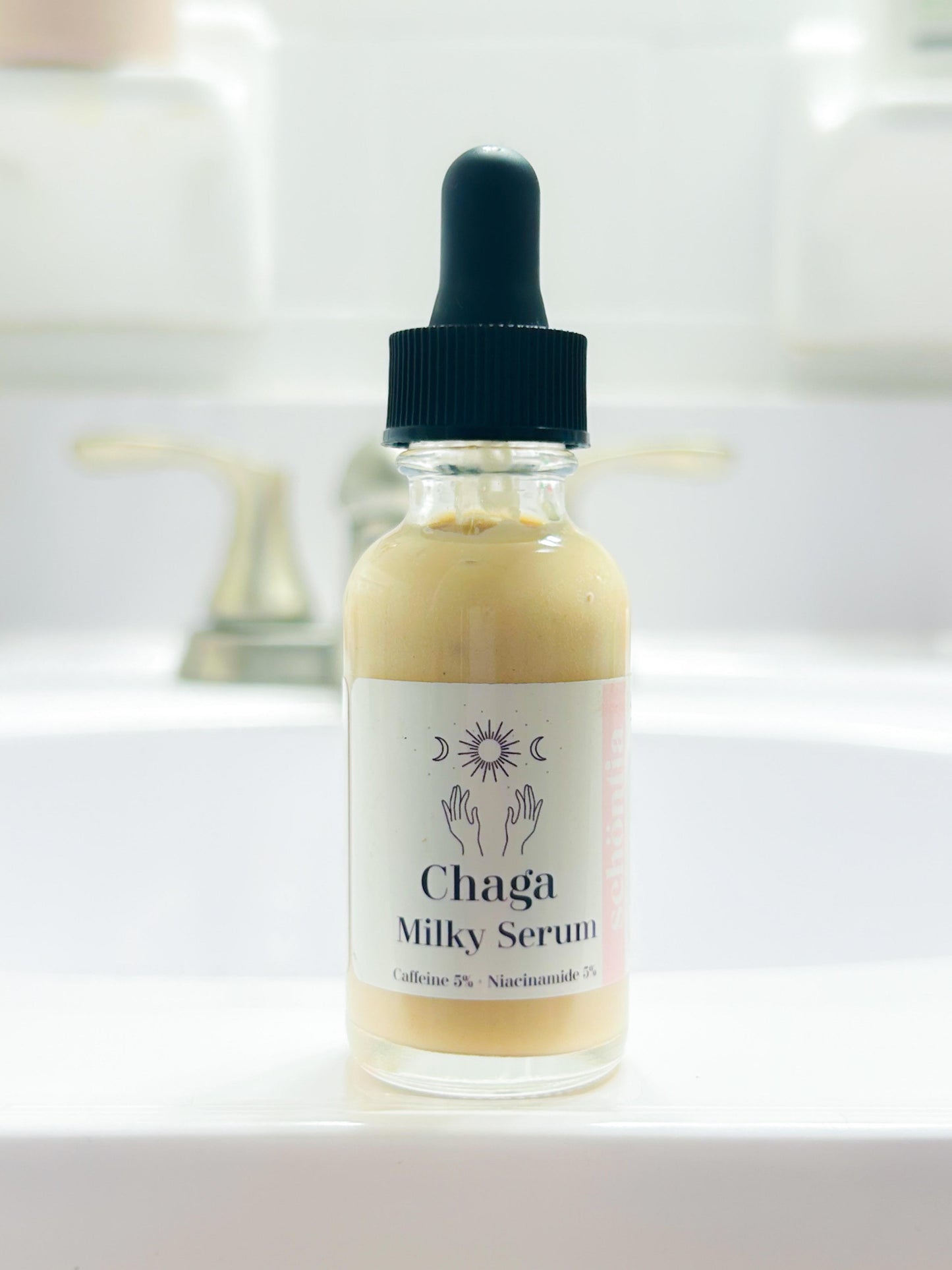 Chaga Caffienated Milky Face Serum Moisturizer