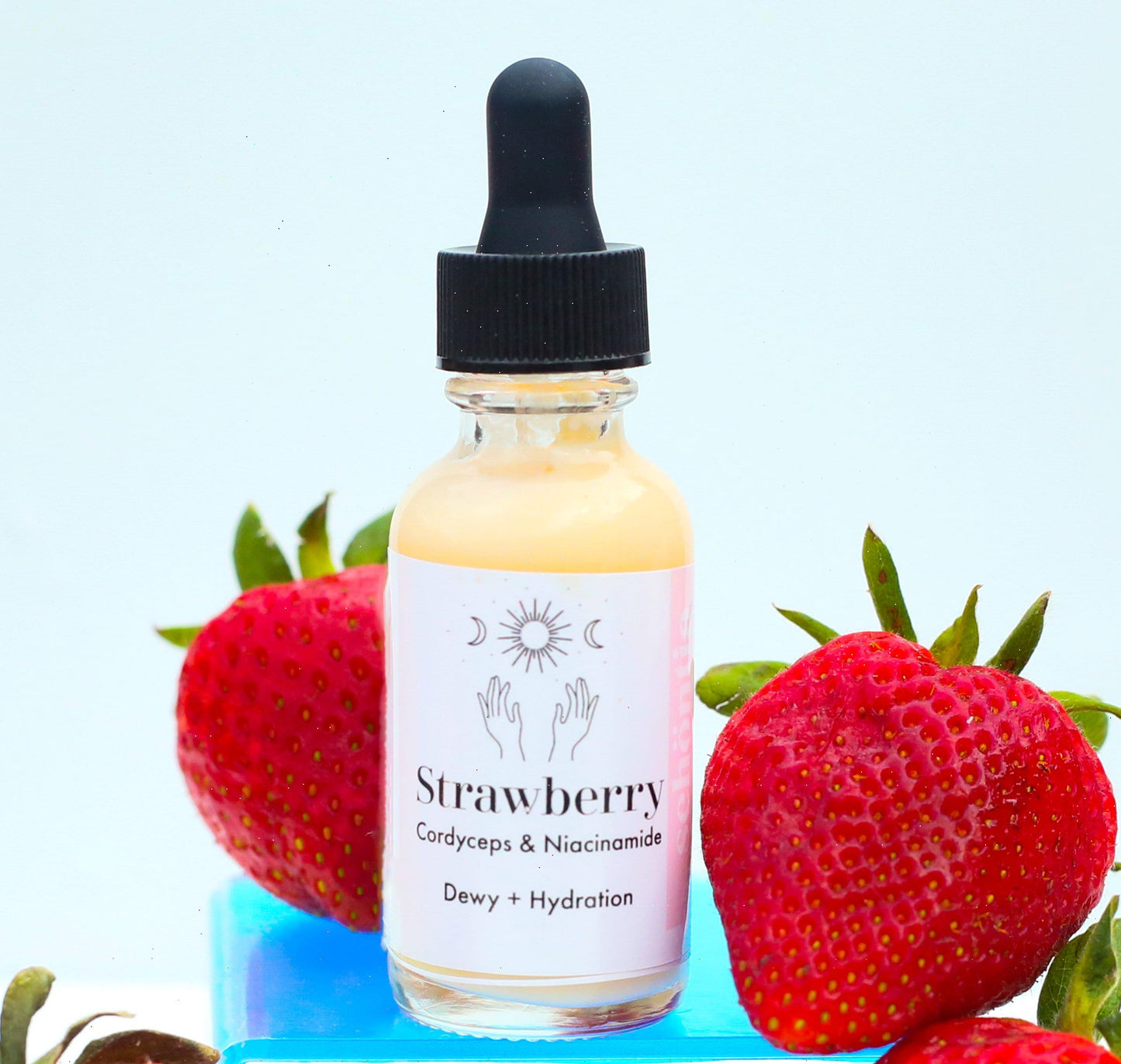 Strawberry & Tremella Mushroom , Brightening Face serum, Dewy Facial serum, Milky face serum